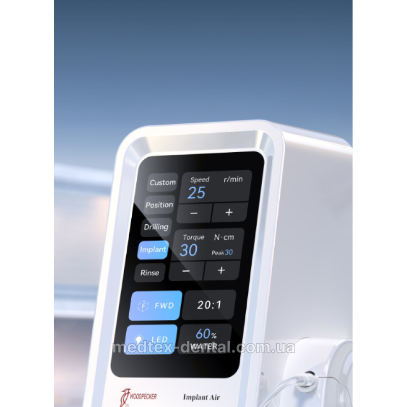 Фізіодиспенсер DTE Woodpecker IMPLANT AIR – точність та ефективність у роботі