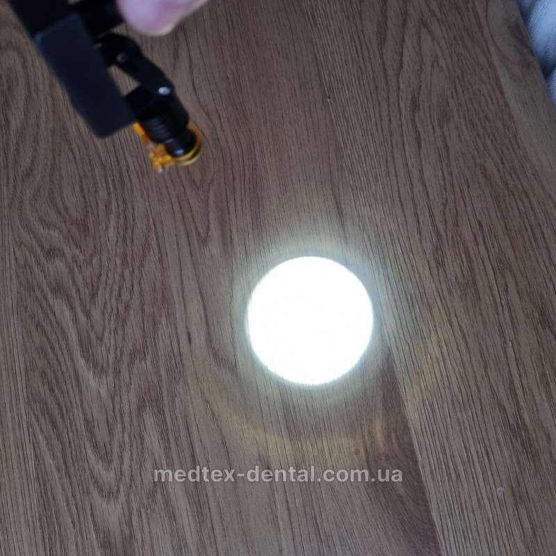 Бездротова LED підсвітка для бінокулярів на прищіпці ( З помаранчевим фільтром ) для роботи з фотополимерами