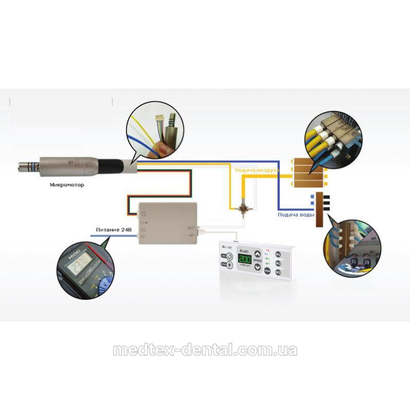 Вбудований безщітковий мікромотор для підвищення MICRO-NX ELEC I SET (AnyXing)