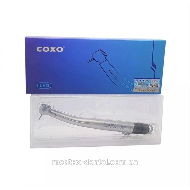 Турбінний наконечник COXO CX207-F TP з LED підсвічуванням для стоматології